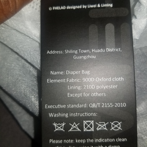 NWT FHELAND small diaper bag, tote bag backpack - Picture 8 of 13